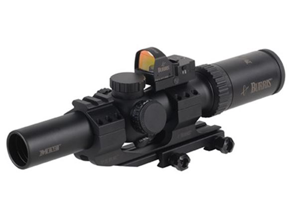 Picture of Burris Riflescopes, MTAC Riflescopes - 1-4x24mm Combo, 30mm, Matte, Ballistic CQ, 1/2 MOA Click Value, Nitrogen Filled, Waterproof/Fogproof/Shockproof, w/FastFire III & AR-P.E.P.R. Mount