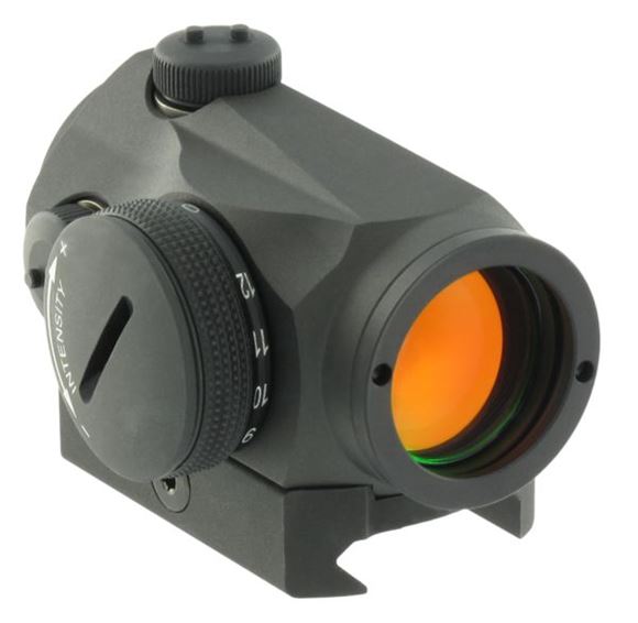 Picture of Aimpoint Red Dot Sights - Micro T-1, 4 MOA, w/Standard Mount, 1 Off & 8 DL & 4 NVD, Matte Black, 25m Submersible, CR2032 3V, 50,000 Hours