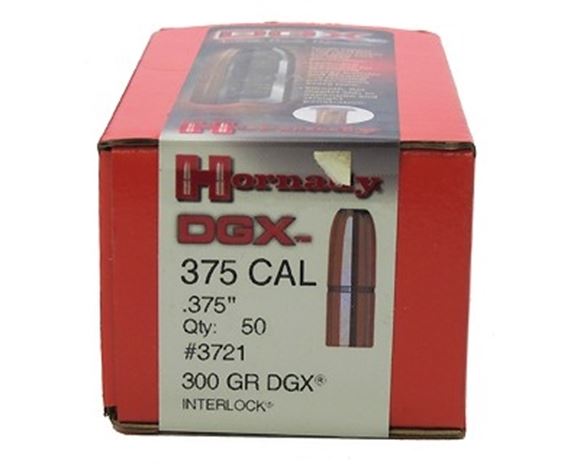 Picture of Hornady Rifle Bullets, DGX - 375 Caliber (.375"), 300Gr, DGX, 50ct Box