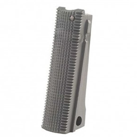 Picture of Kimber Handgun Parts, 1911 - Mainspring Housing, Full Size, Flat, Silver, w/Cap, Spring Retainer & Cap Pin