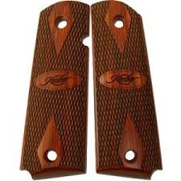 Picture of Kimber 1911 Grips, Rosewood, Double Diamond, Kimber Logo Ambi, Full Size 1911