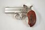 Picture of As New Never Fired Bond Arms Snake Slayer IV Break Action Pistol - 45 LC/410, 4-1/4", Satin Polish Stainless Steel, Extended Custom Rosewood Grips, 2rds