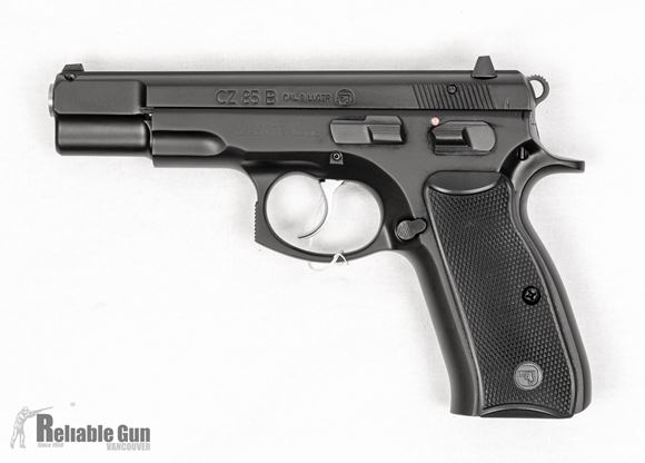 Picture of Used CZ 85 Combat DA/SA Semi-Auto Pistol, 9mm, 4.61",Rubber Grips, 2x10rds, Ambi Controls