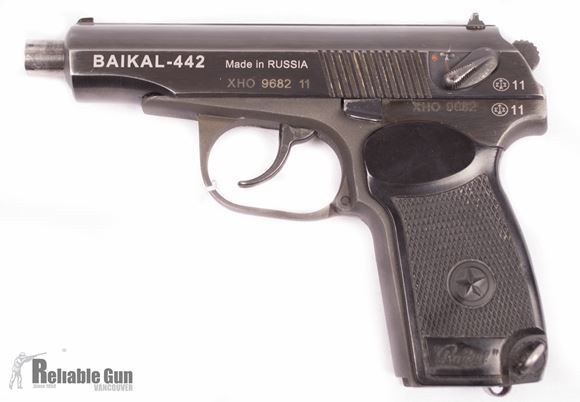 Picture of Used Baikal 442 Makarov Semi-Auto 9x18 Mak, 106mm Barrel, With 2 Magazines, Good Condition