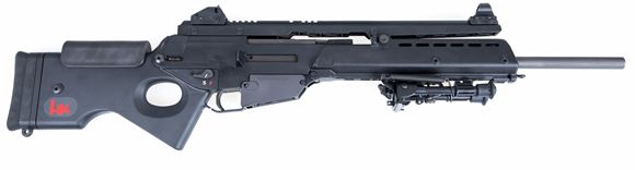 Picture of Used HK SL8-5 Semi Auto Rifle - 223 Rem, AR-15 Mag Conversion, Original Peep Sight, Excellent Condition