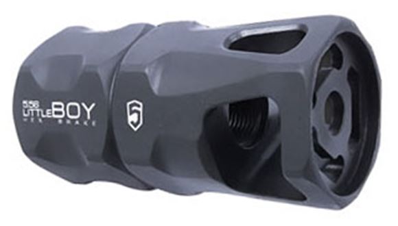 Picture of Phase 5 Weapon Systems AR15 Accessories - Little Boy Hex Brake Muzzle Device, 223/5.56, 1/2-28, Black Parkerized