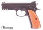 Picture of Used CZ 75 SP-01 Shadow, Semi Auto 9mm, Orange Aluminum Grips, 3 Magazines, Original Box, Original Grips, Good Condition