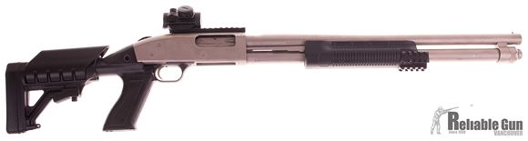 Picture of Used Mossberg 590 Marine, 12- Gauge, 20'' Barrel, Collapsable Stock, Tri Rail Forend, Bushnell Red Dot (TRS25), Good Condition