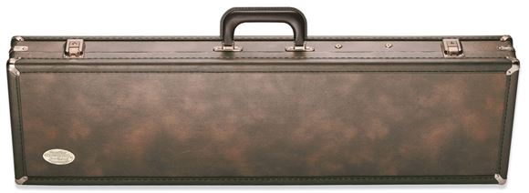 Picture of Browning Gun Cases, Fitted Gun Cases - Traditional Universal Over/Under & BT Trap Shotgun Takedown Case, 35.5" x 8.75" x 3.75", Holds 1xStock+Receiver+Barrel, Classic Brown, Wood Frame, Vinyl Shell