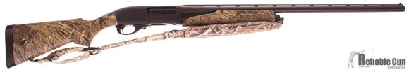 Picture of Used Remington Model 870 Express Super Magnum Waterfowl Camo Pump Action Shotgun - 12Ga, 3-1/2", 28", Vented Rib, Matte Black , Mossy Oak Duck Blind Synthetic Stock, Rem Choke (Modified) Very Good Condition