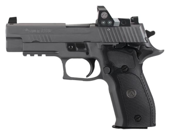 Picture of SIG SAUER P226 SAO RX Legion Single Action Semi-Auto Pistol - 9mm, 4.4", Legion Gray PVD Finish Stainless Steel Slide & Alloy Frame, Custom G-10 Grips, 3x10rds, X-Ray Day/Night Sights, Rail, Master Shop Flat Trigger, With ROMEO 1 Micro Reflex Sight