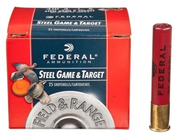 Picture of Federal Field & Range Steel Game & Target Load Shotgun Ammo - .410", 3", 3/8oz, #6, 25rds Box, 1400fps