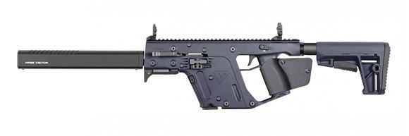 Picture of KRISS Vector Gen II CRB Enhanced Semi-Auto Carbine - 45Auto, 18.6", w/Square Enhanced Black Shroud, Cerakote Combat Grey, M4 Stock Adaptor w/Defiance M4 Stock, 10rds, Flip Up Front & Rear Sights