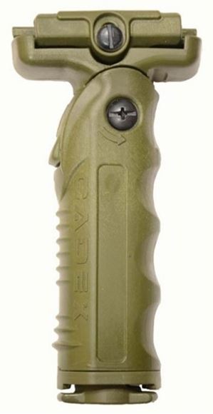 Picture of Cadex Defence Rifle Accessories - Folding Grip, Fits Mil Std M1913 and Weaver Rails, OD Green