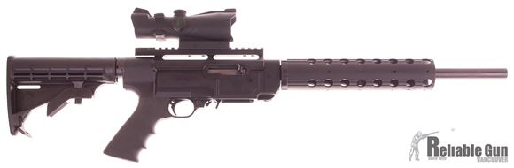 Picture of Used Ruger SR-22 Semi-Auto Rifle, 22 LR, With Bushnell Red Dot Sight (Acog Style), Collapsing Stock, One Mag, Good Condition