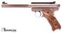 Picture of Used Ruger Mark II Competition Target Rimfire Semi-Auto Pistol - 22 LR, 6-7/8", Slab-Sided Bull Barrel, Satin Stainless Steel, Checkered Cocobolo w/Thrmbrest Grips, 2 Magazines, Fixed Front & Adjustable Rear Sights, Excellent Condition