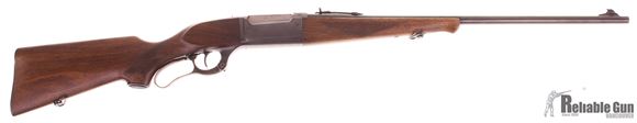 Picture of Used Savage Model 99 Lever Action Rifle, 300 Savage, 24'' Barrel w/Sights, Wood Stock, Round Counter on Receiver, Good Condition