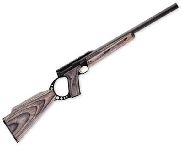 Picture of Browning Buck Mark FLD Target Gray Laminate Rimfire Semi-Auto Rifle - 22 LR, 18", Heavy Bull Sporter Contour, Matte Blued, Aluminum Alloy Receiver, Satin Gray Laminate Stock, 10rds, Integral Scope Rail