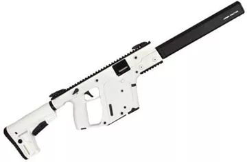 Picture of KRISS Vector Gen II CRB Alpine Semi-Auto Carbine - 9mm, 18.6", w/Square Enhanced Black Shroud, Alpine White, M4 Stock Adaptor w/Defiance M4 Stock, 10rds, Flip Up Front & Rear Sights