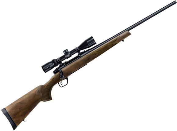 Picture of Remington Model 783 Walnut Bolt Action Rifle - 7mm Rem Mag, 24", Carbon Steel, Blued, American Walnut Stock, 3rds, CrossFire Adjustable Trigger, w/3-9x40mm Scope