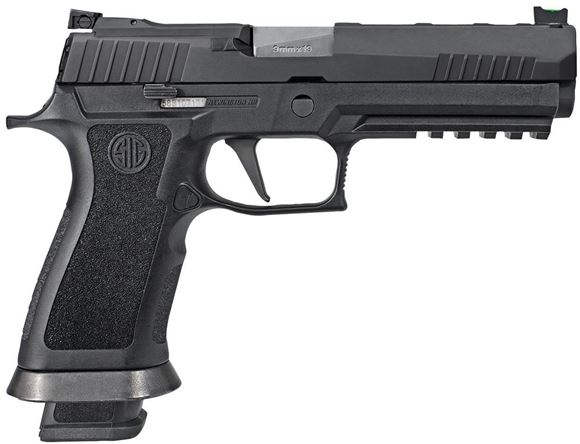 Picture of SIG SAUER P320 X-Five Striker Action Semi-Auto Pistol - 9mm, 5", Nitron Stainless Steel, Black Polymer Grip Module, Fiber Optic Front & Adjustable Rear, Picatinny Rail, 4x10rds Magazine