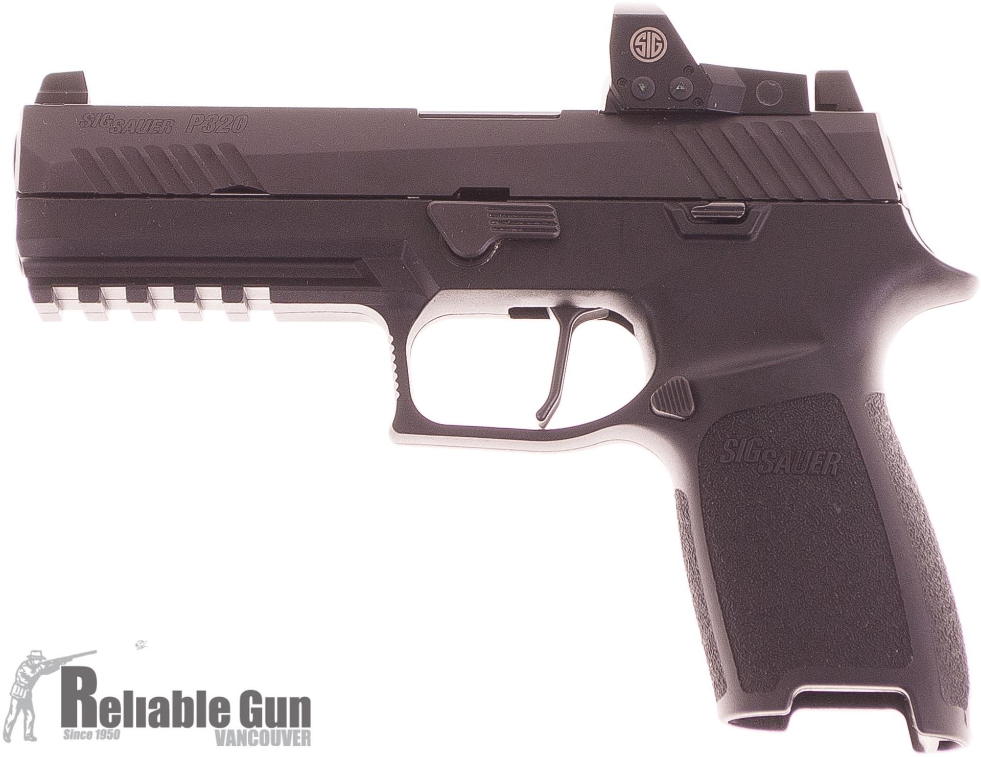 Used Sig Sauer P320 RX 9mm Semi Auto Pistol, 9mm Luger, Sig Romeo1 Red ...