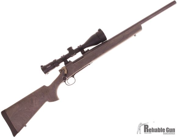 Picture of Used Remington 700 SPS Bolt Action Rifle, 308 Win, 20'' Threaded Barrel, Oversize Bolt Knob, Hogue Stock, Burris Drop Tine 4.5-14x42 Scope, Extra Archangel Stock (Painted FDE), Sling, Good Condition