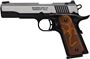 Picture of Browning 1911-380 Black Label Medallion Single Action Semi-Auto Pistol - 380 ACP, 4-1/4", Blacked Slide w/ Polish Flats, Matte Black Composite Frame, Stippled Browning Logo Grip Panels, 2x8rds, Combat Sights, Extended Ambi Safety, w/ Pistol Rug