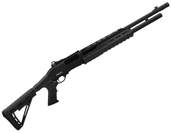 Picture of Canuck Sentry Pump Action Shotgun - 12ga, 3", 24", Green Receiver, Black Synthetic Adjustable Pistol Grip Stock, Fiber Optic Front Sight, Optic Rail, Heat Sheild, 8+1, Mobil Choke Flush (C,M,F) + Breacher Choke