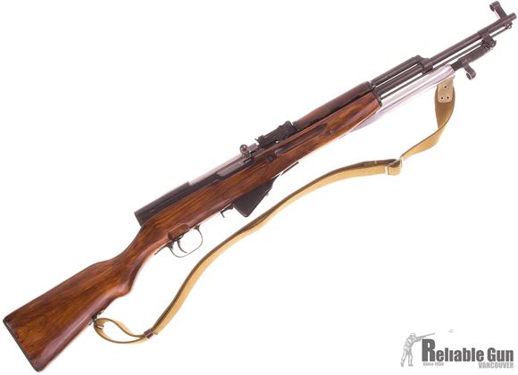 Picture of Used Russian SKS Semi Auto Rifle, 7.62x39, 1952 Tula, Wood Stock, Blade Bayonet, Sling, Good Condition