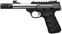 Picture of Browning Buck Mark Plus Micro Bull SR Rimfire Semi-Auto Pistol - 22 LR, 4-2/5", Matte Black, Stainless Barrel & Slide, UFX Overmolded Grips, 10rds, Pro-Target Adjustable Sights, Picatinny Optic Rail, Suppressor Ready w/ Brake