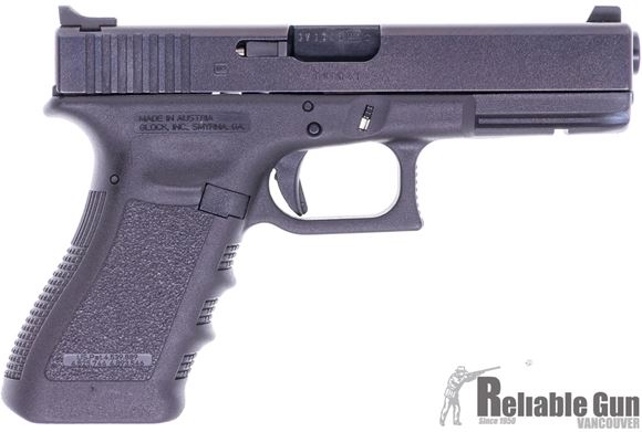 Picture of Used Glock 17 Gen3 Semi-Auto 9mm, Austrian Mfg., Heinie Sights, 4 Mags & Original Box, Excellent Condition