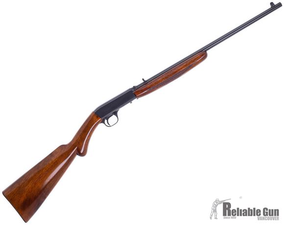 Picture of Used Browning Semi-Auto 22 (SA-22) Takedown Rimfire Semi-Auto Rifle - 22 LR, Walnut Stock, 10rds, Rifle Front Sight & Adjustable Folding Rear Sight, Made in Belgium, Excellent Condition