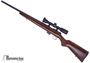 Picture of Used CZ 452-2E ZKM HB Varmint Bolt Action Rifle - 17 HMR, Blued, Heavy Barrel, Walnut Stock, 2x5rd Magazine, Swift 1.5-4.5x32 Scope, Free Floated Barrel, Very Good Condition