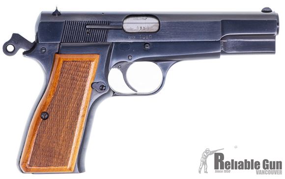 Picture of Used FEG "Hi Power" Semi Auto Pistol, 9mm Luger, Blued/Wood, 10rd Mag, Very Good Condition