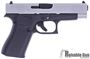 Picture of Used Glock 48 Gen5 Standard Safe Action Semi-Auto Pistol - 9mm, 4.173, Black Frame & Silver Slide, Fixed Sights, Slimline, Front Serrations, 2 Mags, Very Good Condition, Original Box