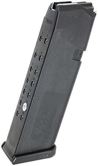 Picture of SGM Tactical Pistol Magazine - 9mm, 17rds Pinned to 10rds, Black, For Glock 17/34/19x