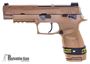 Picture of Used SIG SAUER P320 M17 Striker Action Semi-Auto Pistol - 9mm, 4.7", Coyote PVD, FDE Polymer Grip Module, 2x10rds, SIGLITE Removable Night Sight Plate, Rail, Original Box, Very Good Condition