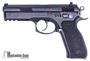 Picture of Used CZ 75 SP-01 Shadow DA/SA Semi-Auto Pistol - 9mm, Black Polycoat w/ Wear, Rubber Grips, Tritium Sights, 4 Mags, Hardcase, Fobus Holster, Good Condition