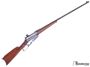 Picture of Used Winchester 1895 30 US  (30-40 Krag) Lever Action Rifle, 28'' Barrel, 1905 Production, Re-Blued, Redfield Peep Sight, Hole In Wood Stock at Side of Tang, Good Condition