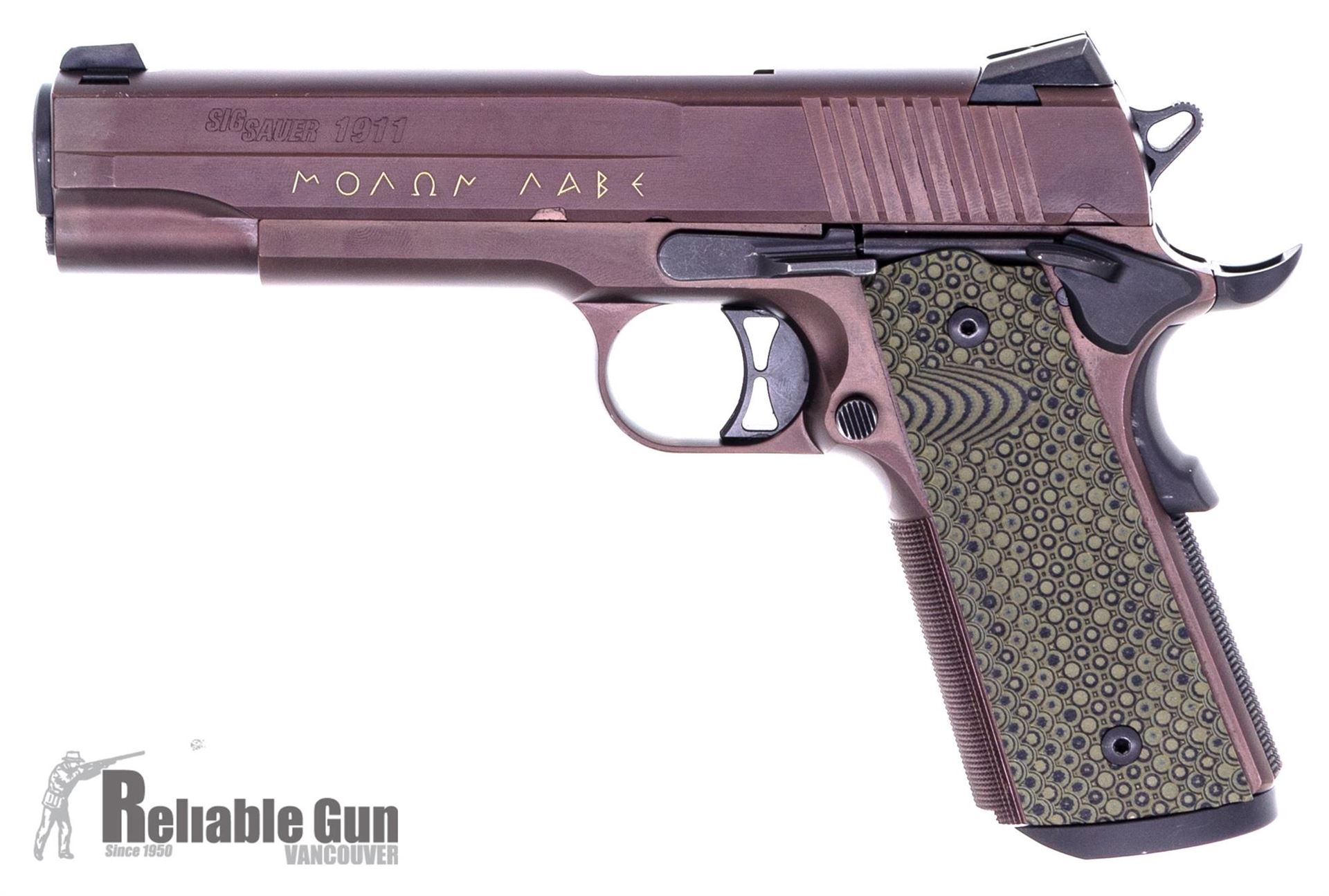 Used SIG SAUER 1911 Spartan SA Semi-Auto Pistol - 45 ACP, Bronze Nitron ...