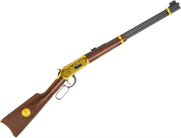 Picture of Used Winchester 94 "Apache" Carbine Lever Action Rifle, 30-30 Win, 20" Barrel, Apache Engraving, Medallion in Stock, Good Condition