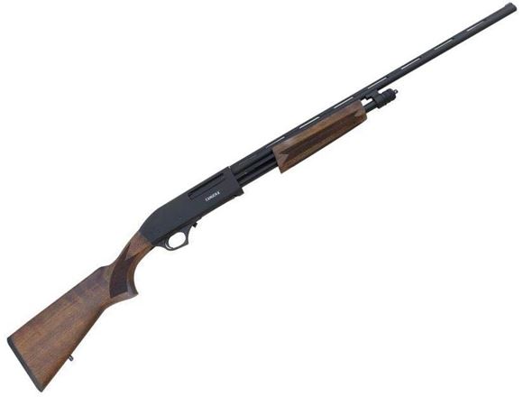 Picture of Canuck Hunter Pump Action Shotgun - 410 Bore, 3", 26", Chrome Lined, Oil Finish Turkish Walnut Stock, Fiber-Optic Front Sight, 4rds, Mobil Chokes (F,IM,M,IC,C)