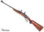 Picture of Used Ruger No. 1 Single-Shot Falling Block Rifle - 243 Win, 22'' Barrel With Sights, Blued, 1" Rings, Wood Stock, Very Good Condition