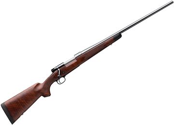 Picture of Winchester Model 70 Super Grade Bolt Action Rifle - 270 Win, 24", Sporter Contour, Grade IV/V Satin Finish Black Walnut, Jeweled Bolt Body, Knurled Bolt Handle