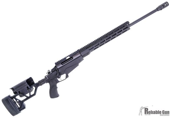 Picture of Used Tikka T3X Tactical A1 Bolt Action Rifle - 6.5 Creedmoor, 24", Matte Black, Semi-Heavy Contour, Threaded, Modular Chassis W/ 13.5&#29; M-LOK Fore-End & Folding Stock w/Adjustable Cheek Piece, Full Aluminum Bedding,10rds, Full length Optic Rail, Muzzle Br