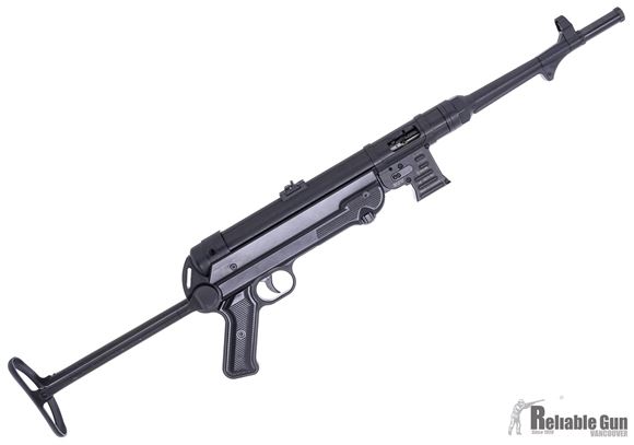 Picture of Used German Sport Guns (GSG) GSG MP-40 Rimfire Semi-Auto Rifle - 22 LR, 11.7", Blued, Folding Metal Stock, Fixed Front Post & Adjustable Rear Sights, 3 Magazines, Very Good Condition