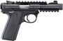 Picture of Ruger Mark IV 22/45 Tactical Semi Auto Rimfire Pistol -  22LR, 4.4", Threaded 1/2"-28, Black Oxide, Polymer Frame, Checkered 1911-Style Grips