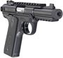 Picture of Ruger Mark IV 22/45 Tactical Semi Auto Rimfire Pistol -  22LR, 4.4", Threaded 1/2"-28, Black Oxide, Polymer Frame, Checkered 1911-Style Grips