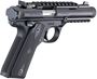 Picture of Ruger Mark IV 22/45 Tactical Semi Auto Rimfire Pistol -  22LR, 4.4", Threaded 1/2"-28, Black Oxide, Polymer Frame, Checkered 1911-Style Grips